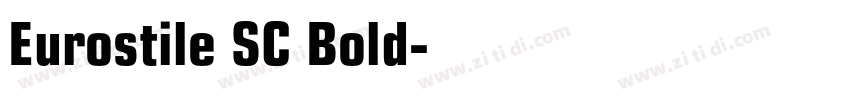 Eurostile SC Bold字体转换